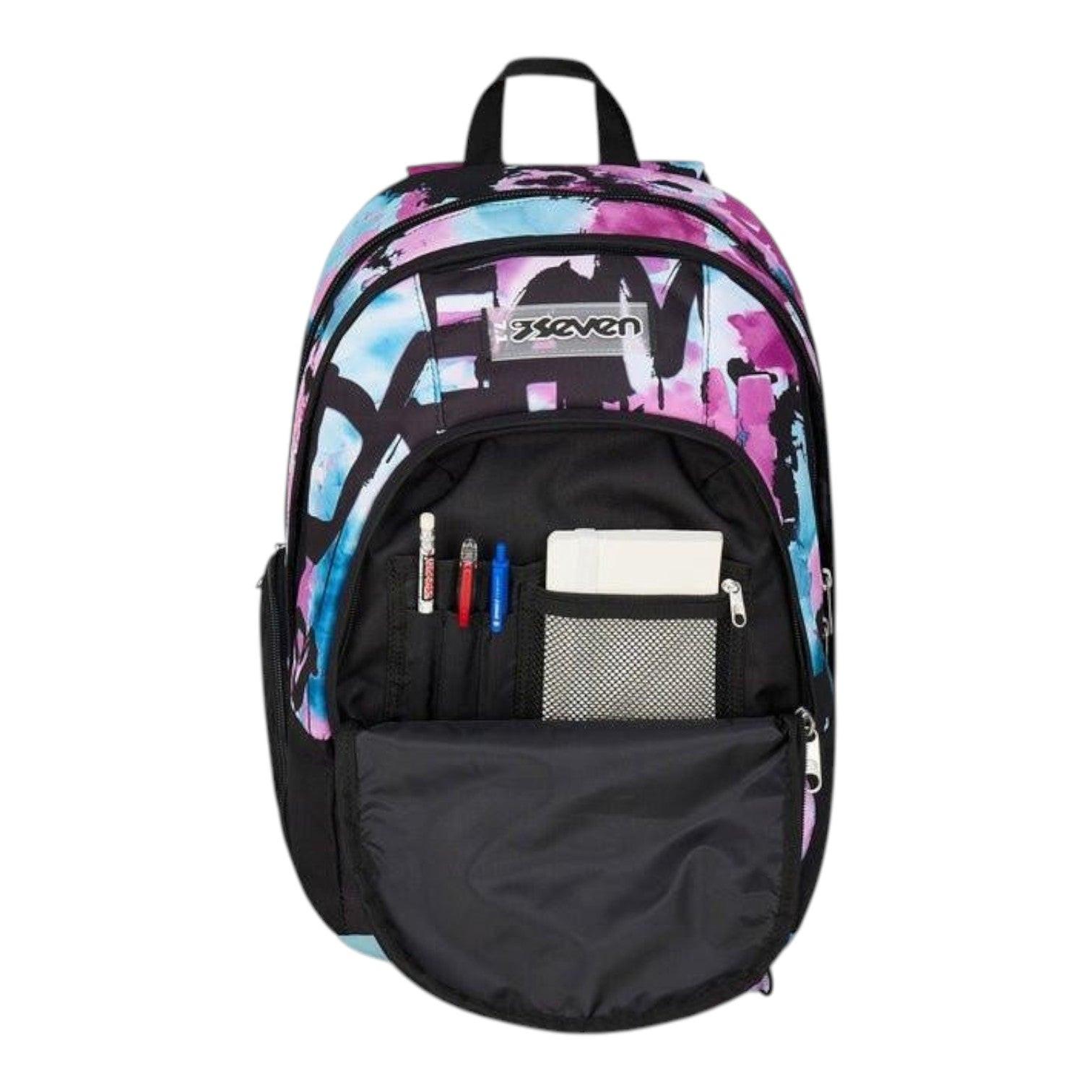Zaino Seven Dual Quick Graffiti Girl 31L con Fondo 3D e Porta PC.