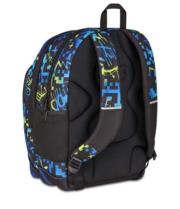 Zaino Seven Dual Scribbled Flame – Porta PC, Fondo 3D e Organizer - Quiscuola.it – Zaini, Astucci e Diari Scuola