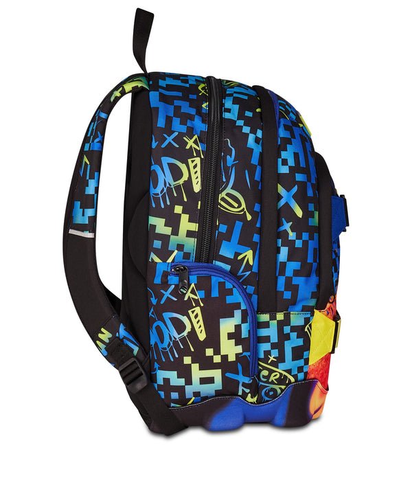 Zaino Seven Dual Scribbled Flame – Porta PC, Fondo 3D e Organizer - Quiscuola.it – Zaini, Astucci e Diari Scuola