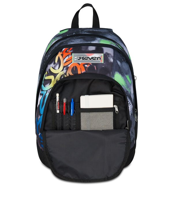 Zaino Seven Dual Sprint Paint Boy – Doppio Scomparto, Porta PC e Organizer - Quiscuola.it – Zaini, Astucci e Diari Scuola