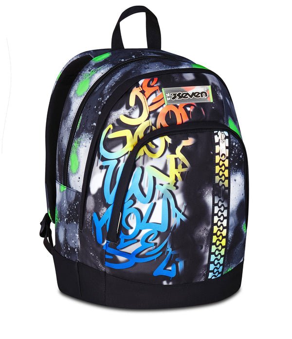 Zaino Seven Dual Sprint Paint Boy – Doppio Scomparto, Porta PC e Organizer - Quiscuola.it – Zaini, Astucci e Diari Scuola