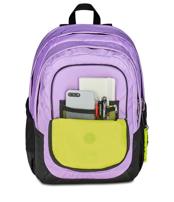 Zaino Seven TECH – Riciclato, Capiente e Porta PC (Viola).