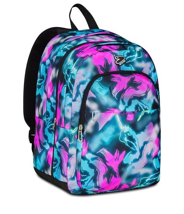 Seven The Double Pro XXL Detach Blu e Fuxia Zaino 3 in 1 34L.