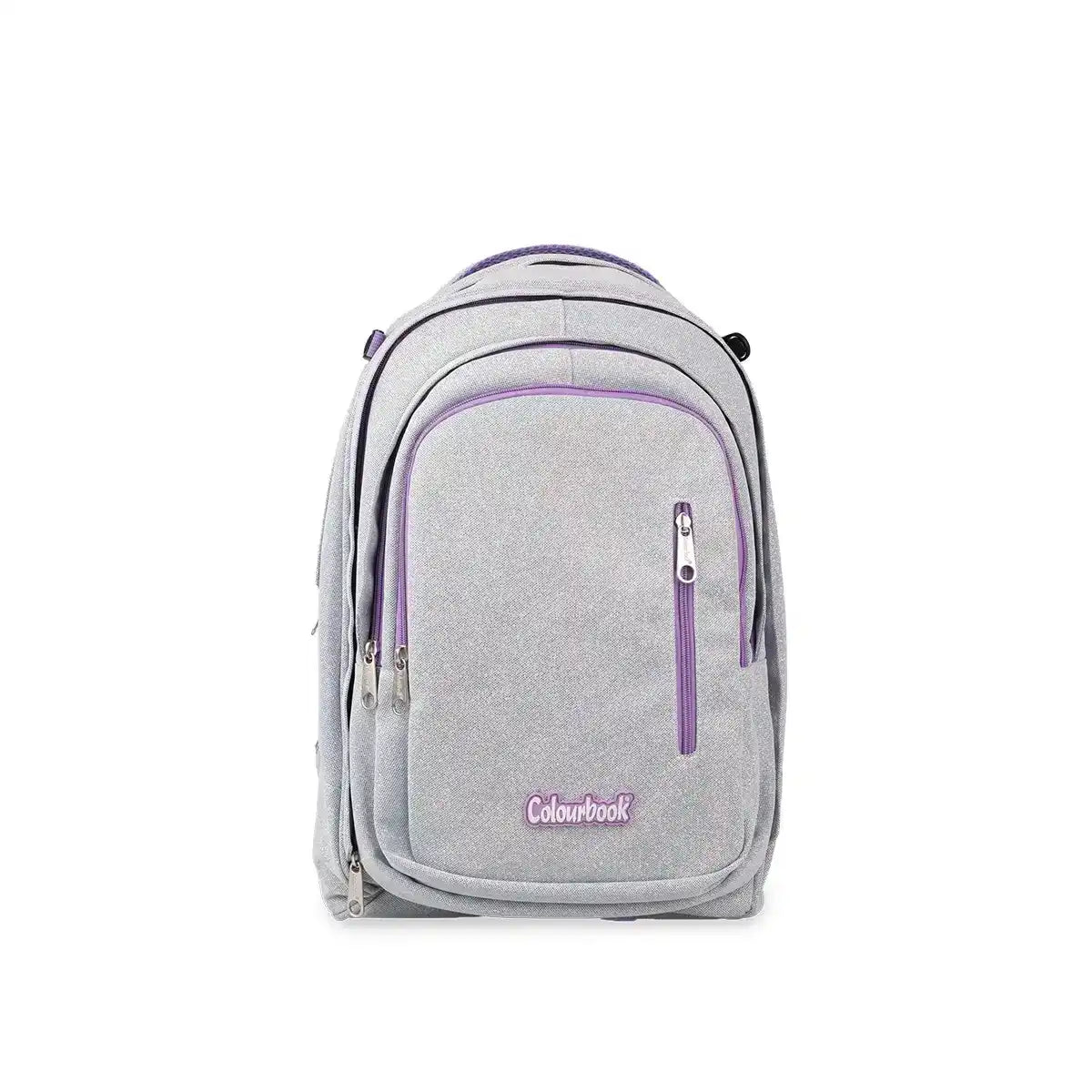 Zaino trolley scuola Glitter Colourbook lilla 35 L con zainetto staccabile - foto 5