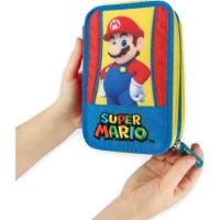 Astuccio 3 Zip Super Mario Panini Editore - Completo di Accessori - Quiscuola