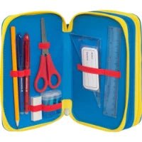 Astuccio 3 Zip Super Mario Panini Editore - Completo di Accessori - Quiscuola