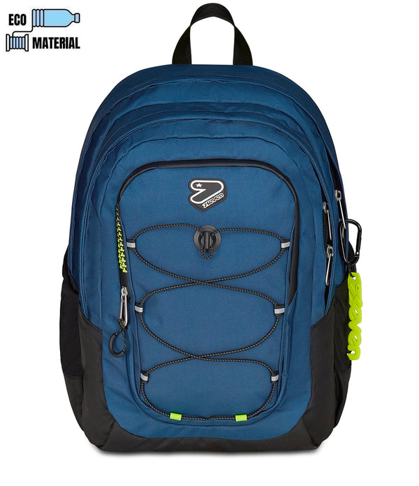 Zaino Seven TECH – Riciclato, Capiente e Porta PC (Blu)