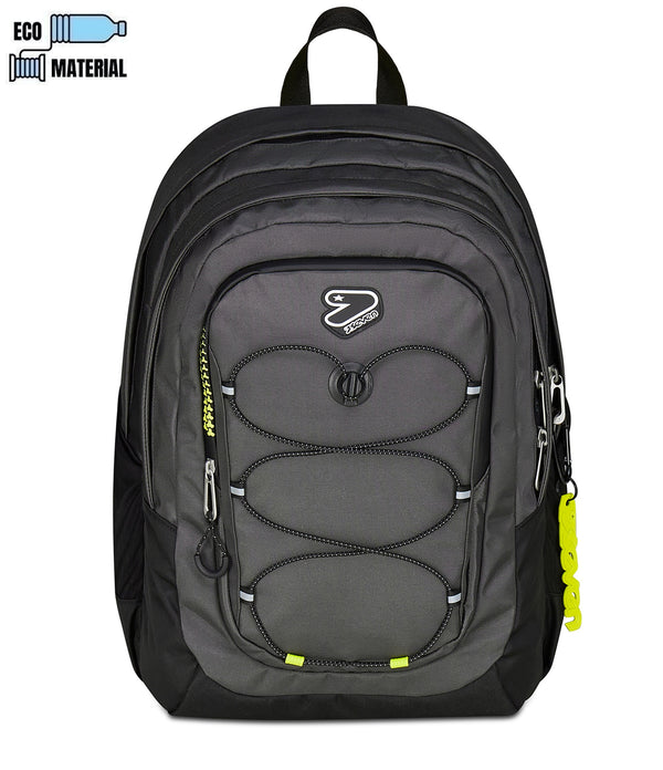 Zaino Seven TECH – Riciclato, Capiente e Porta PC (Grigio Scuro)