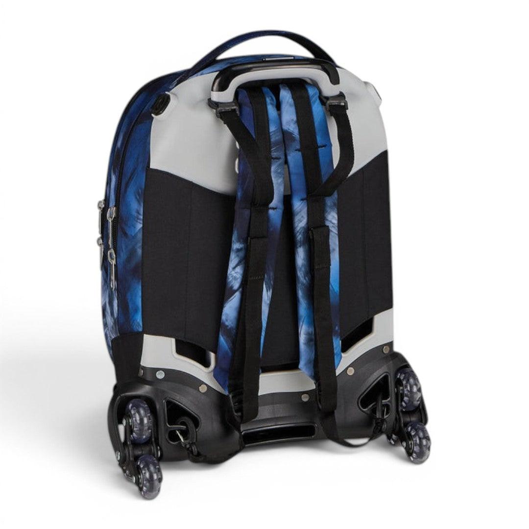 Trolley scuola Seven SJ Jack 8 ruote Detach Blu Fusion.