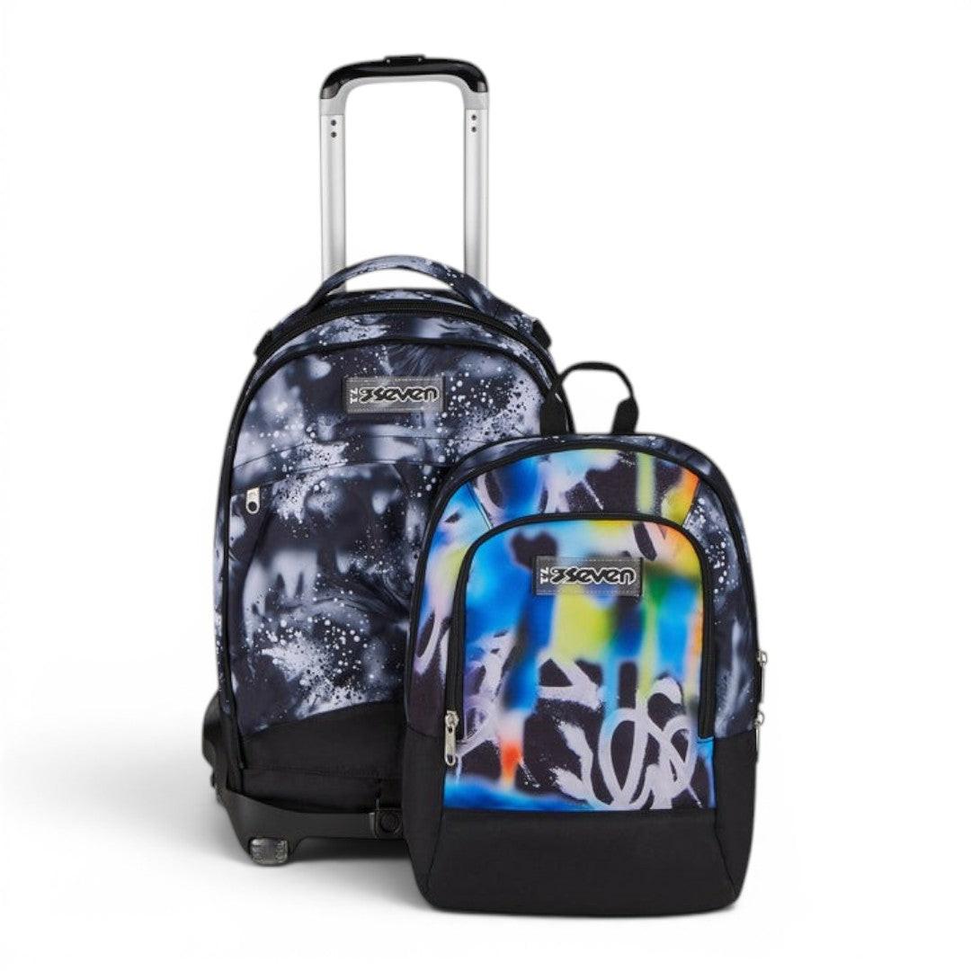 Trolley scuola Seven SJ Jack 8 ruote Detach Buzzy Note Boy.