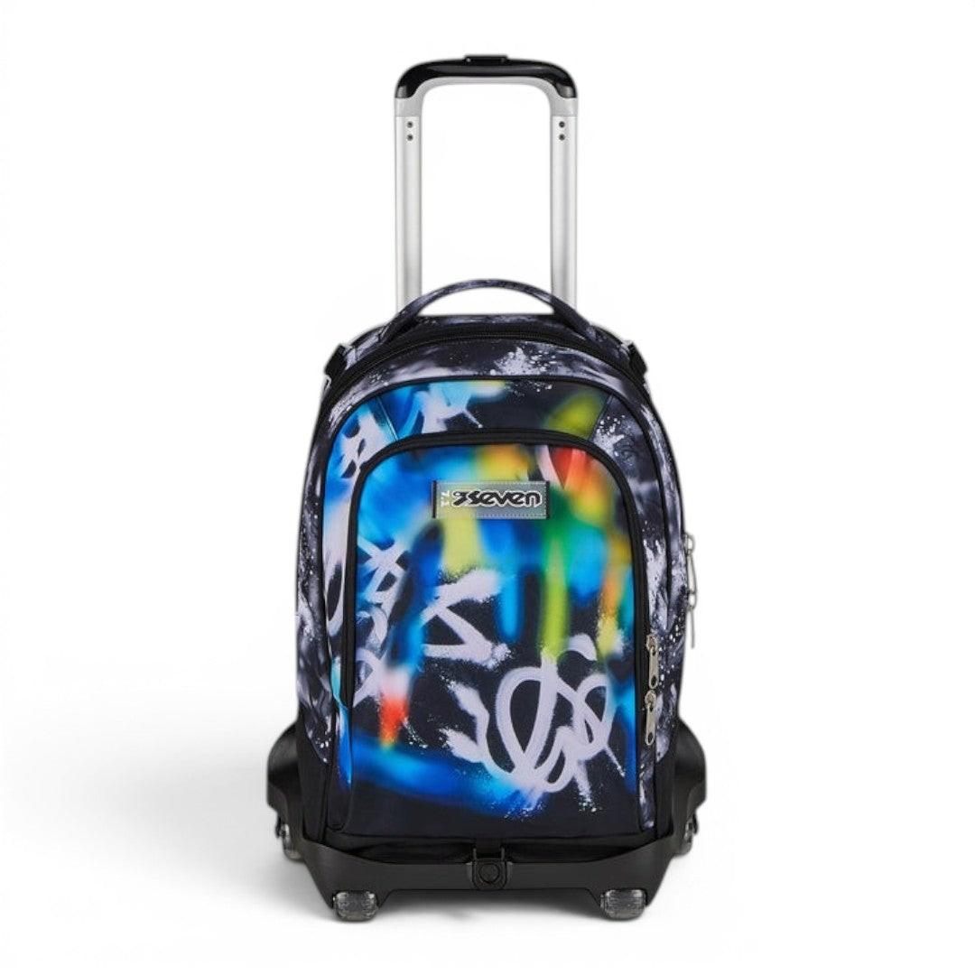 Trolley scuola Seven SJ Jack 8 ruote Buzzy Note Boy.