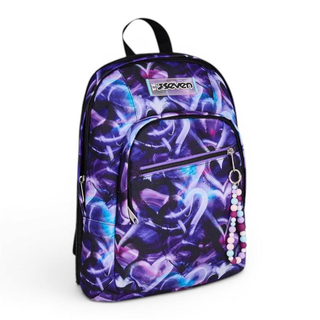 Zaino scuola Seven Dual Detach LovePass capiente uso quotidiano.