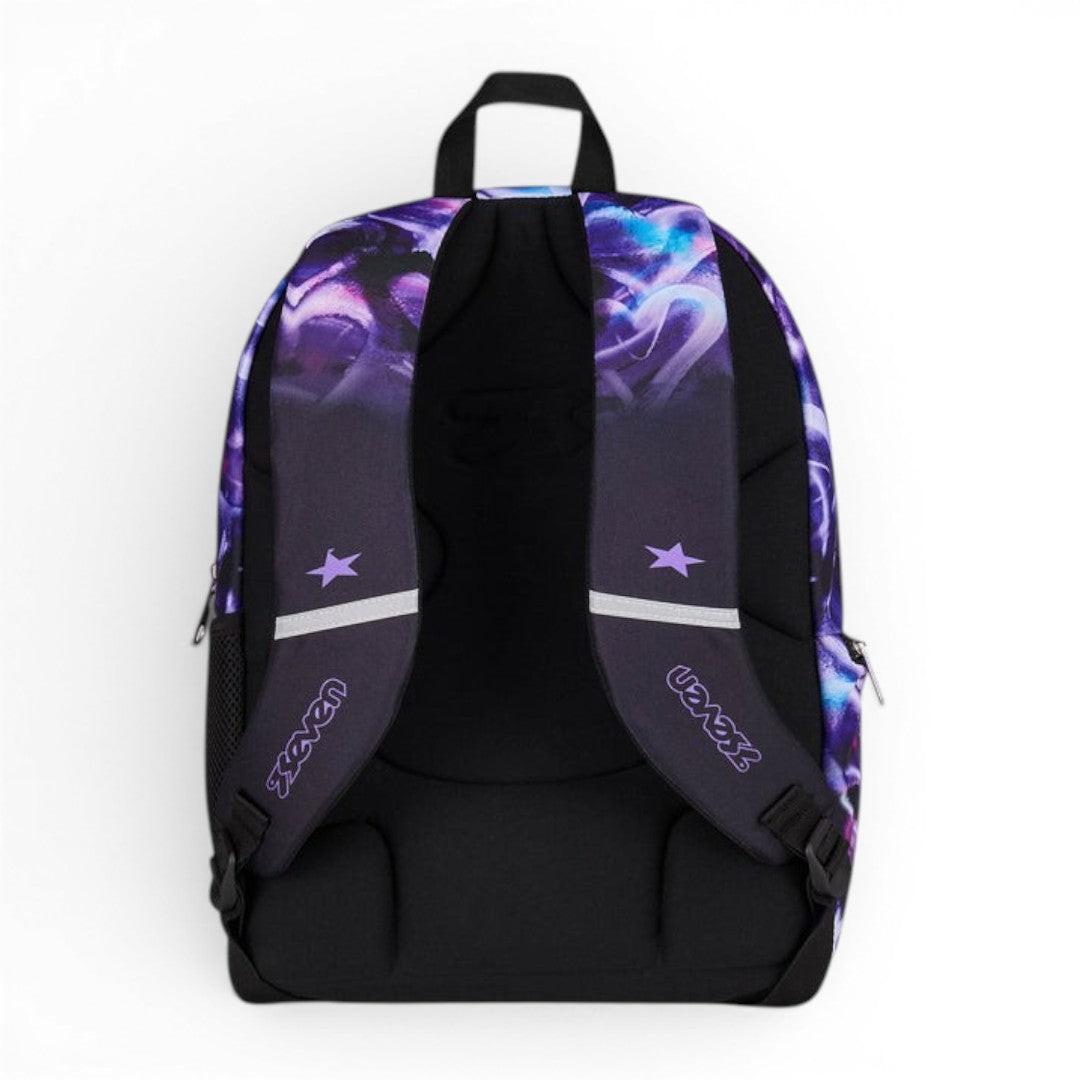 Zaino scuola Seven Dual Detach LovePass capiente uso quotidiano.