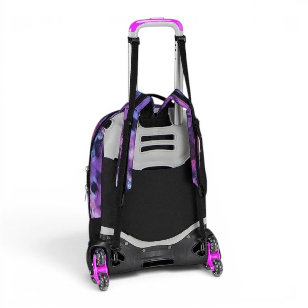 Trolley scuola Seven SJ Jack 8 ruote Fusion Pink.