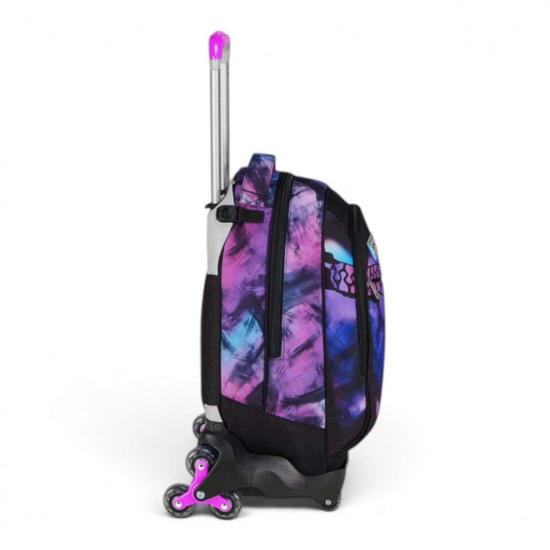 Trolley scuola Seven SJ Jack 8 ruote Fusion Pink.