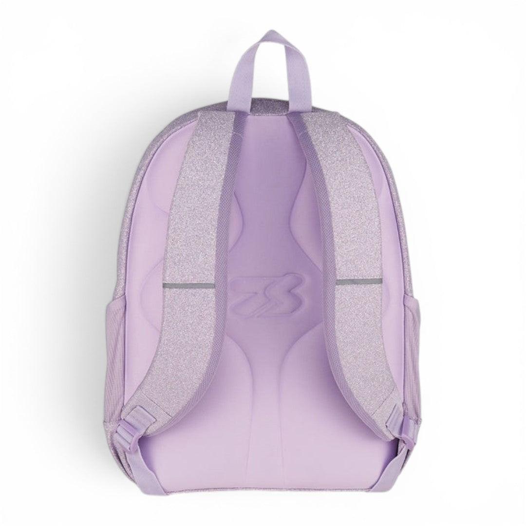 Zaino Seven Tech Shiny scuola effetto lucido capiente Rosa.
