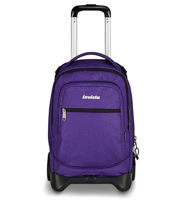 Trolley Invicta Plug Shine Viola scuola rigido capiente.