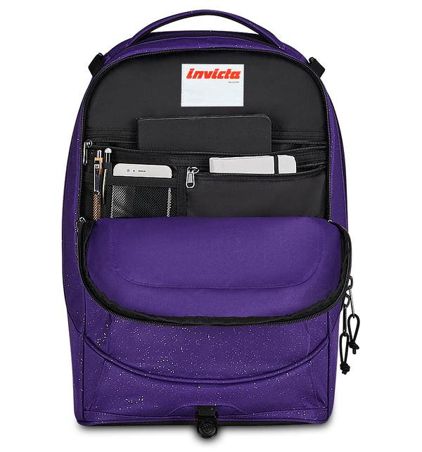 Trolley Invicta Plug Shine Viola scuola rigido capiente.