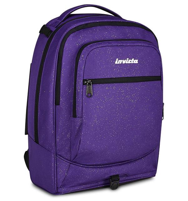 Trolley Invicta Plug Shine Viola scuola rigido capiente.