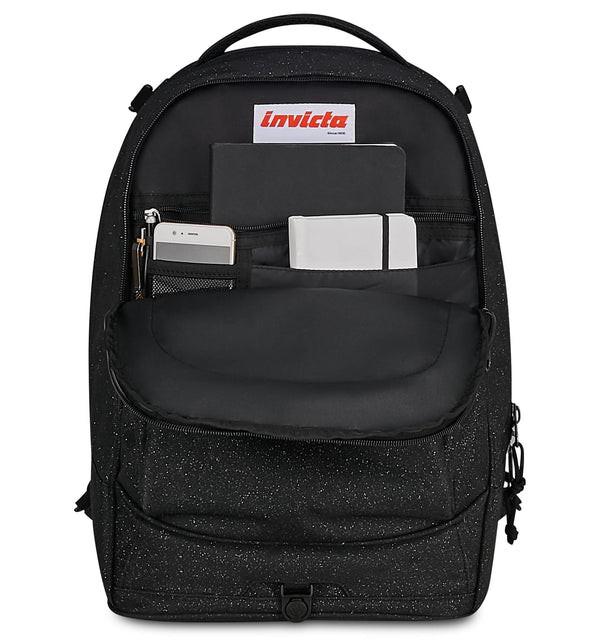 Trolley Invicta Plug Shine Nero scuola rigido capiente.