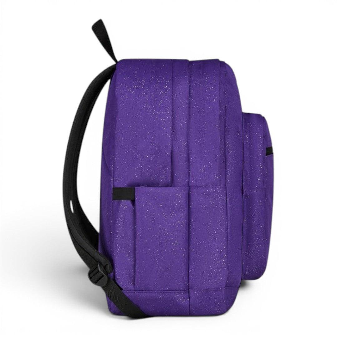 Zaino Invicta Jelek Shine 3 scuola effetto lucido capiente Viola 200602621-3F3.
