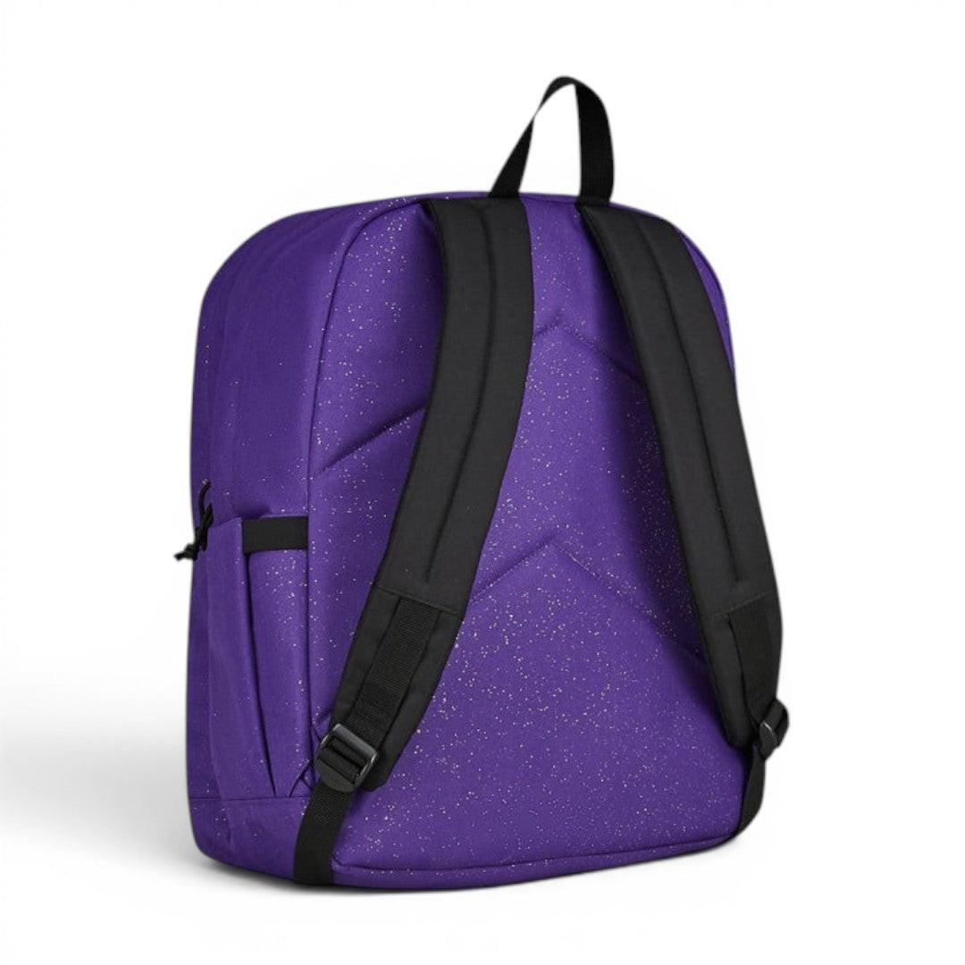 Zaino Invicta Jelek Shine 3 scuola effetto lucido capiente Viola 200602621-3F3.