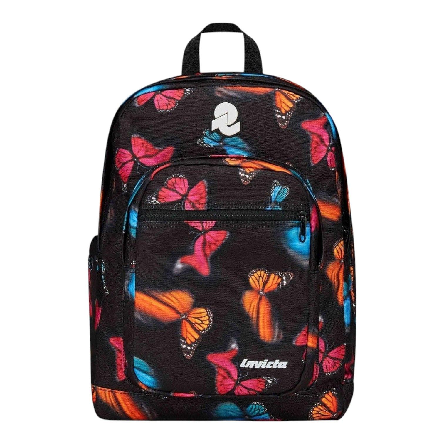 Zaino Invicta Jelek Fantasy - 34 Litri Design Farfalle.