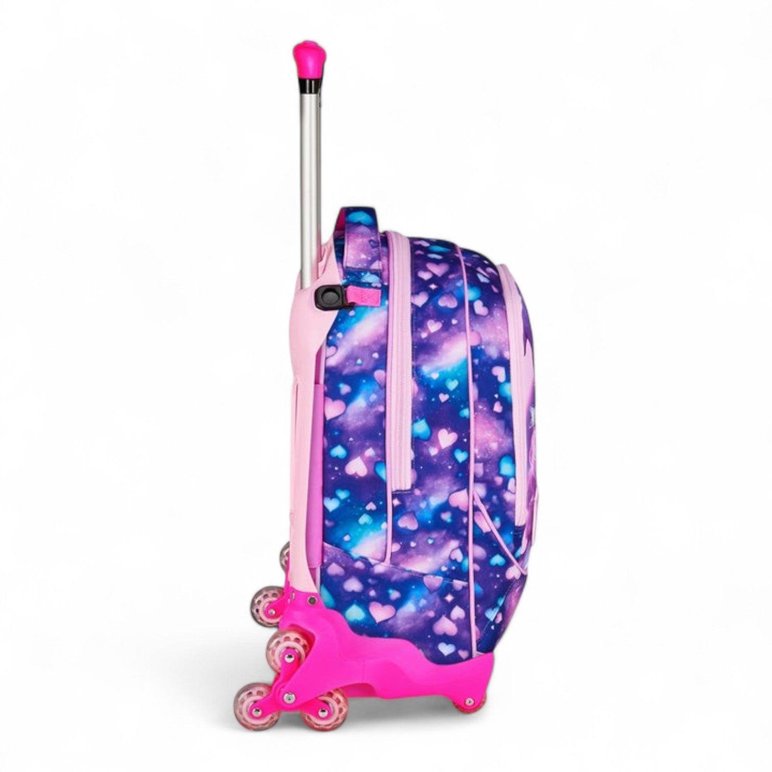 Trolley scuola Seven SJ Jack 8 ruote Pixie Unicorn.
