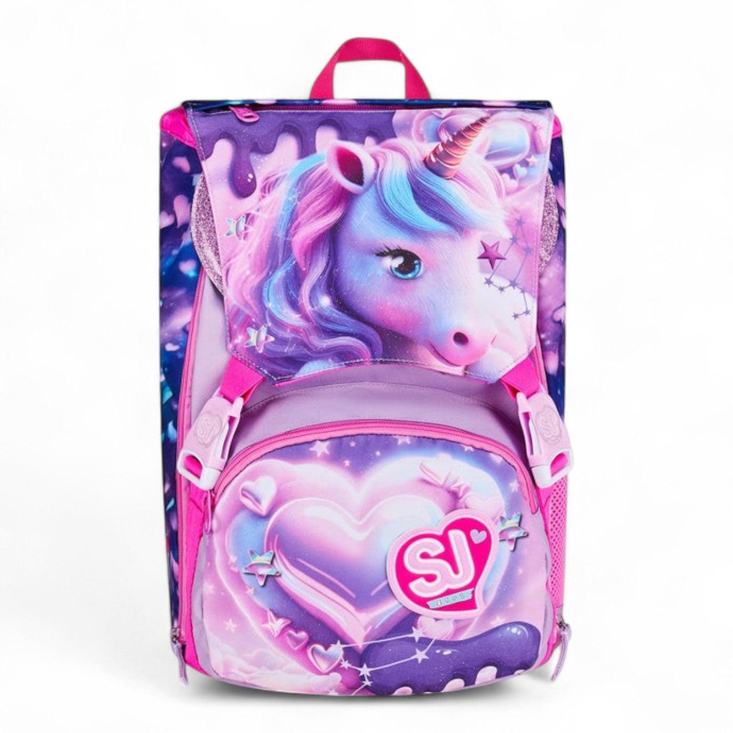 Zaino scuola Seven SJ Big estensibile Pixie Unicorn.