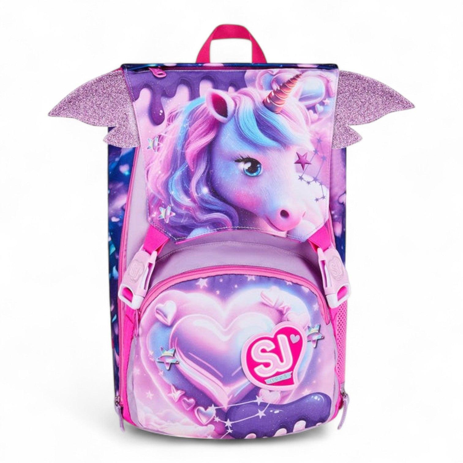 Zaino scuola Seven SJ Big estensibile Pixie Unicorn.