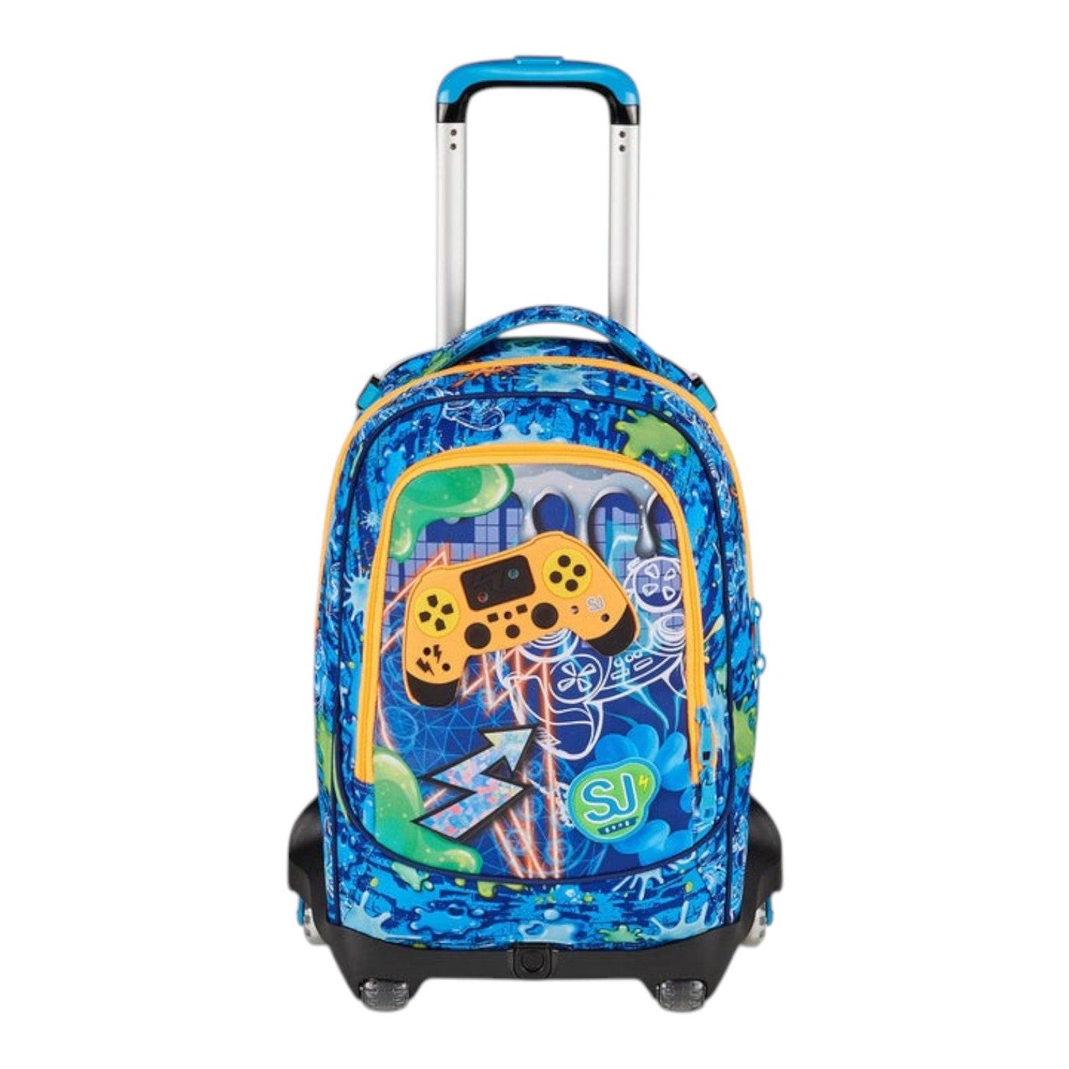 Trolley scuola Seven SJ Jack 8 ruote Joyful Pins Boy.