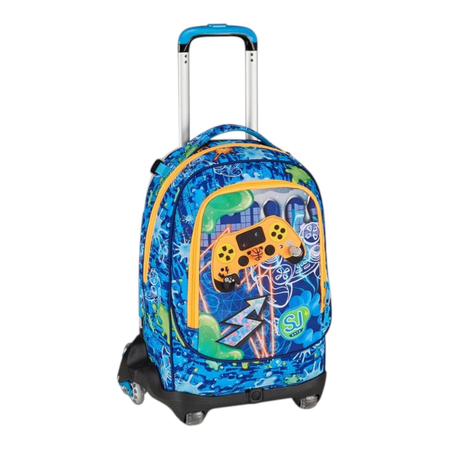 Trolley scuola Seven SJ Jack 8 ruote Joyful Pins Boy.