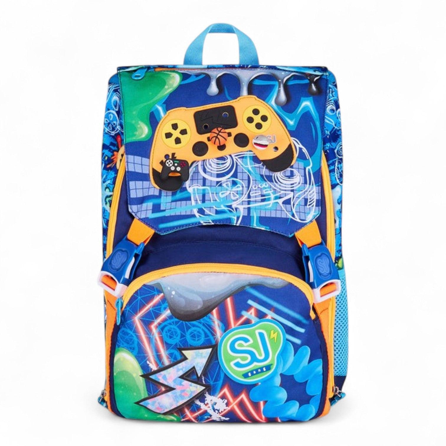 Zaino scuola Seven SJ Big estensibile Joyful Pins Boy.