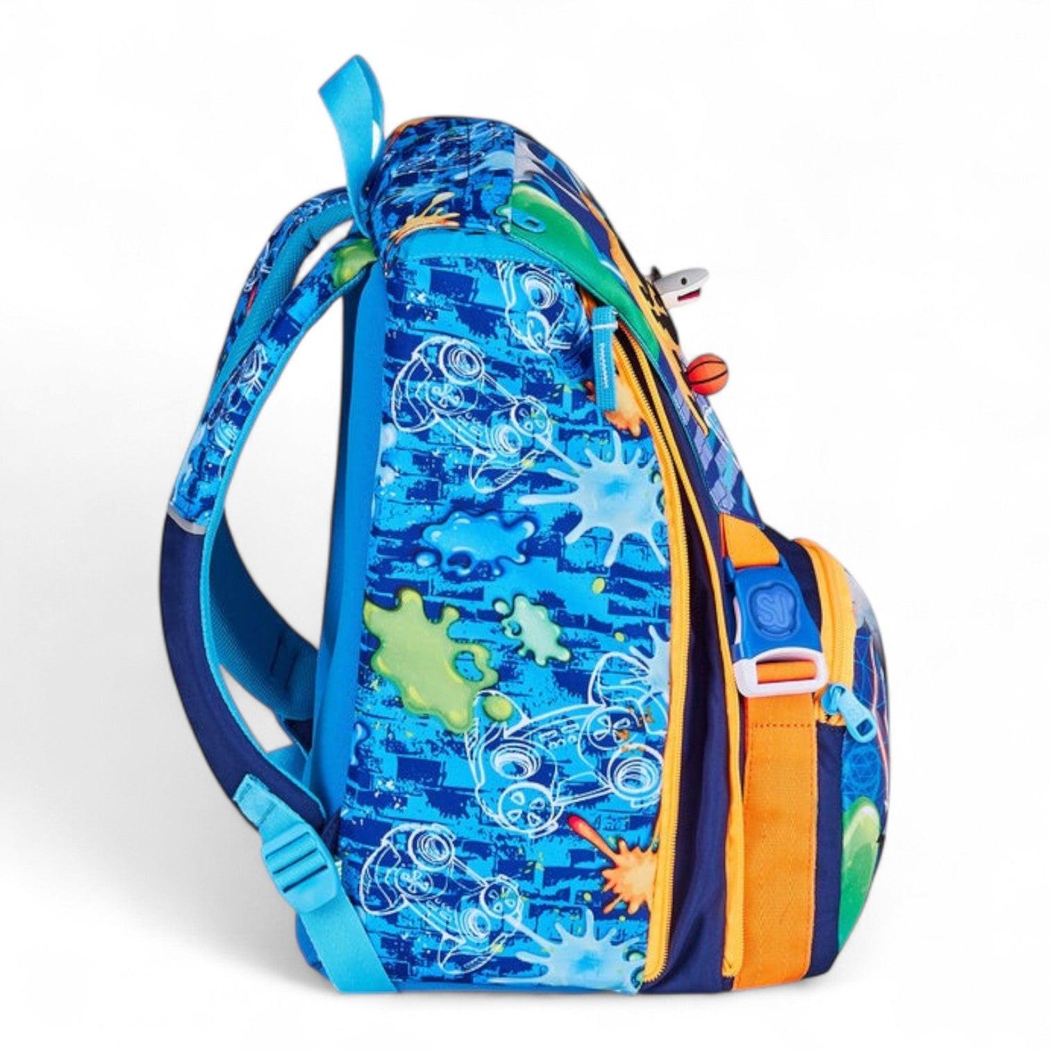 Zaino scuola Seven SJ Big estensibile Joyful Pins Boy.