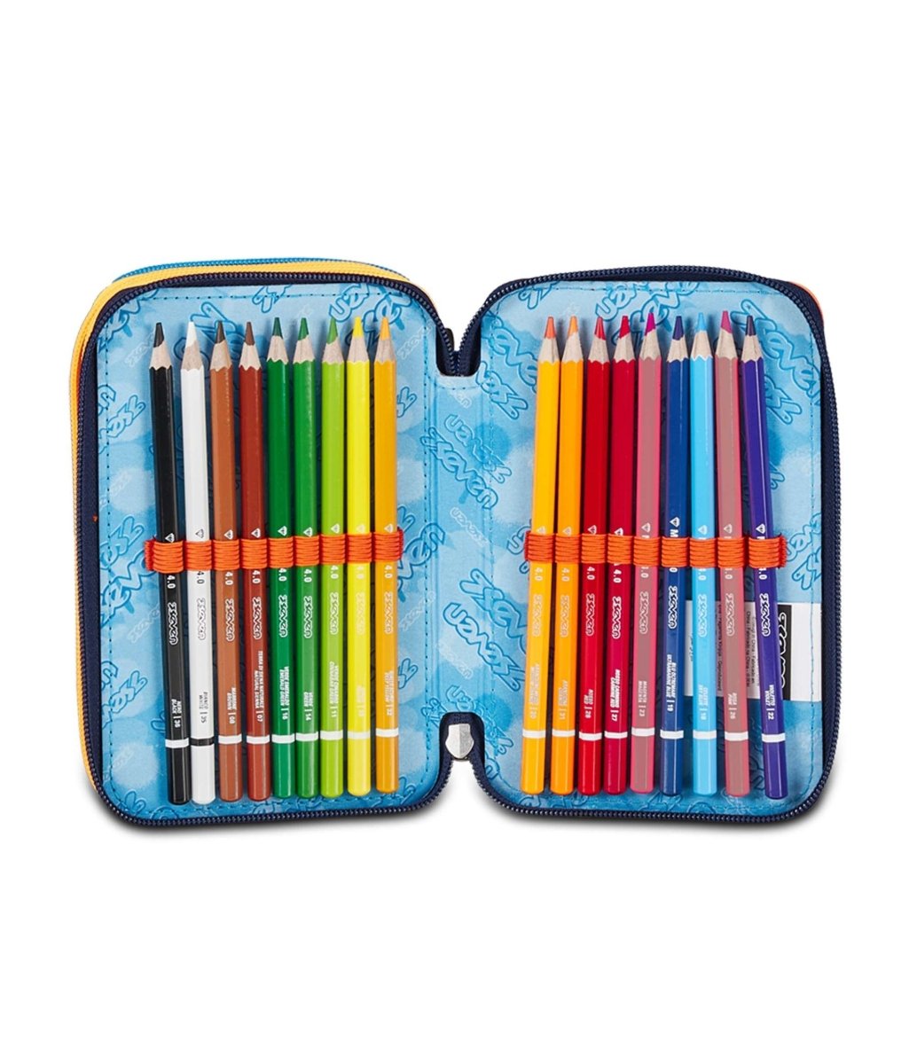 Astuccio Seven® 3 Zip RetroColor: Un Tuffo nel Passato con Stile e Organizzazione Moderni - Quiscuola