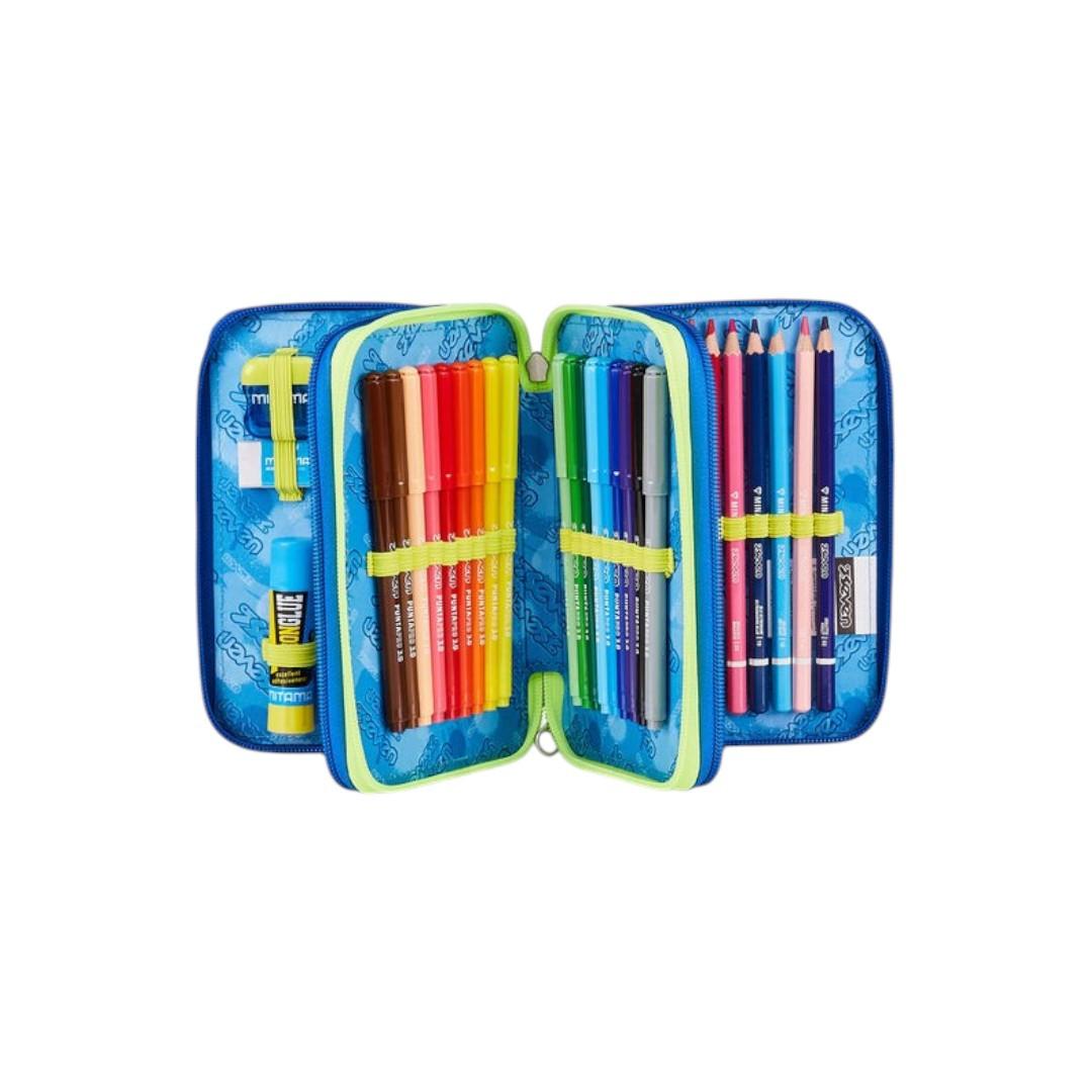 Astuccio Seven 3 Zip Electricvibe Boy completo.