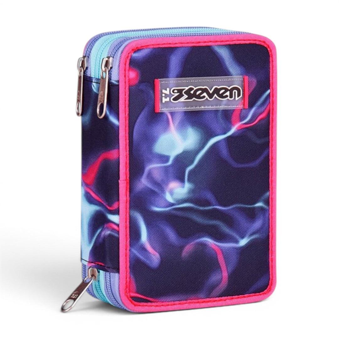 Astuccio Seven 3 Zip Electricvibe Girl completo