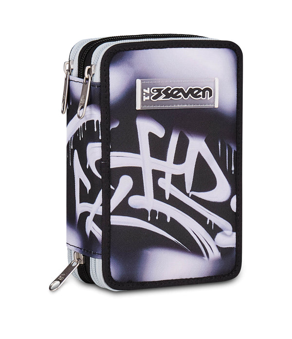 Astuccio Seven 3 Zip Plumpy Line Boy completo.