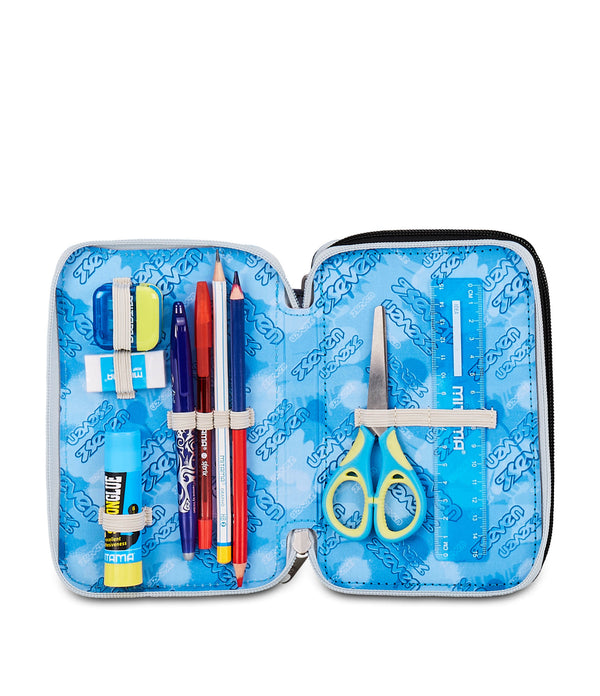 Astuccio Seven 3 Zip Plumpy Line Boy completo.