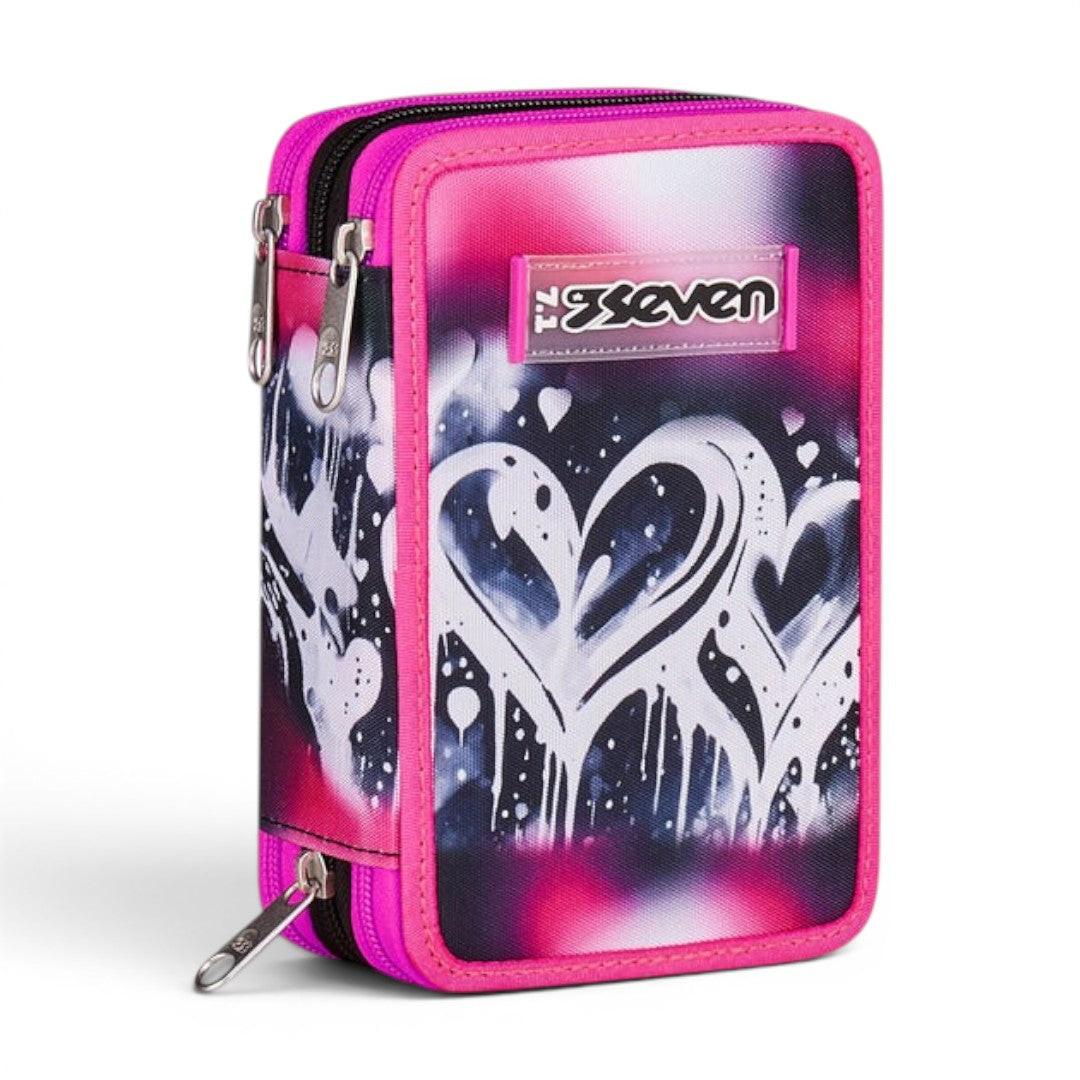 Astuccio Seven 3 Zip Plumpy Line Girl completo.