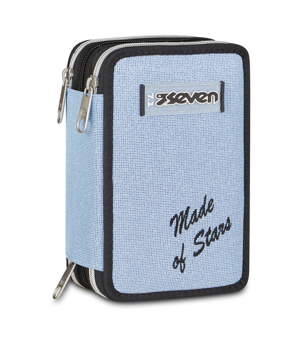 Astuccio Seven 3 Zip Made of Stars Celeste