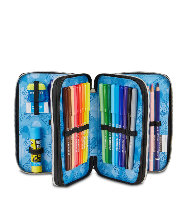 Astuccio Seven 3 Zip Made of Stars Celeste