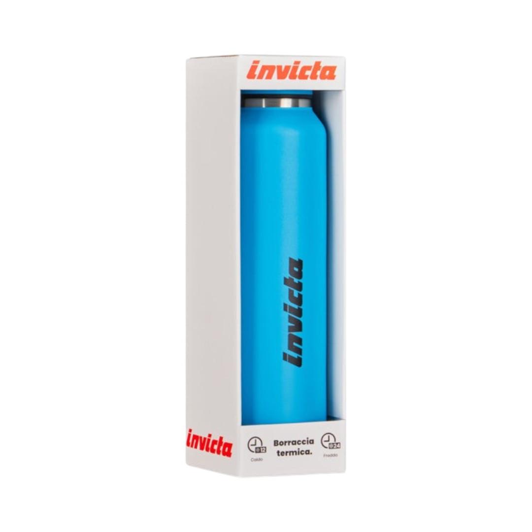 Borraccia termica Invicta Slim acciaio 480 ml con laccetto.