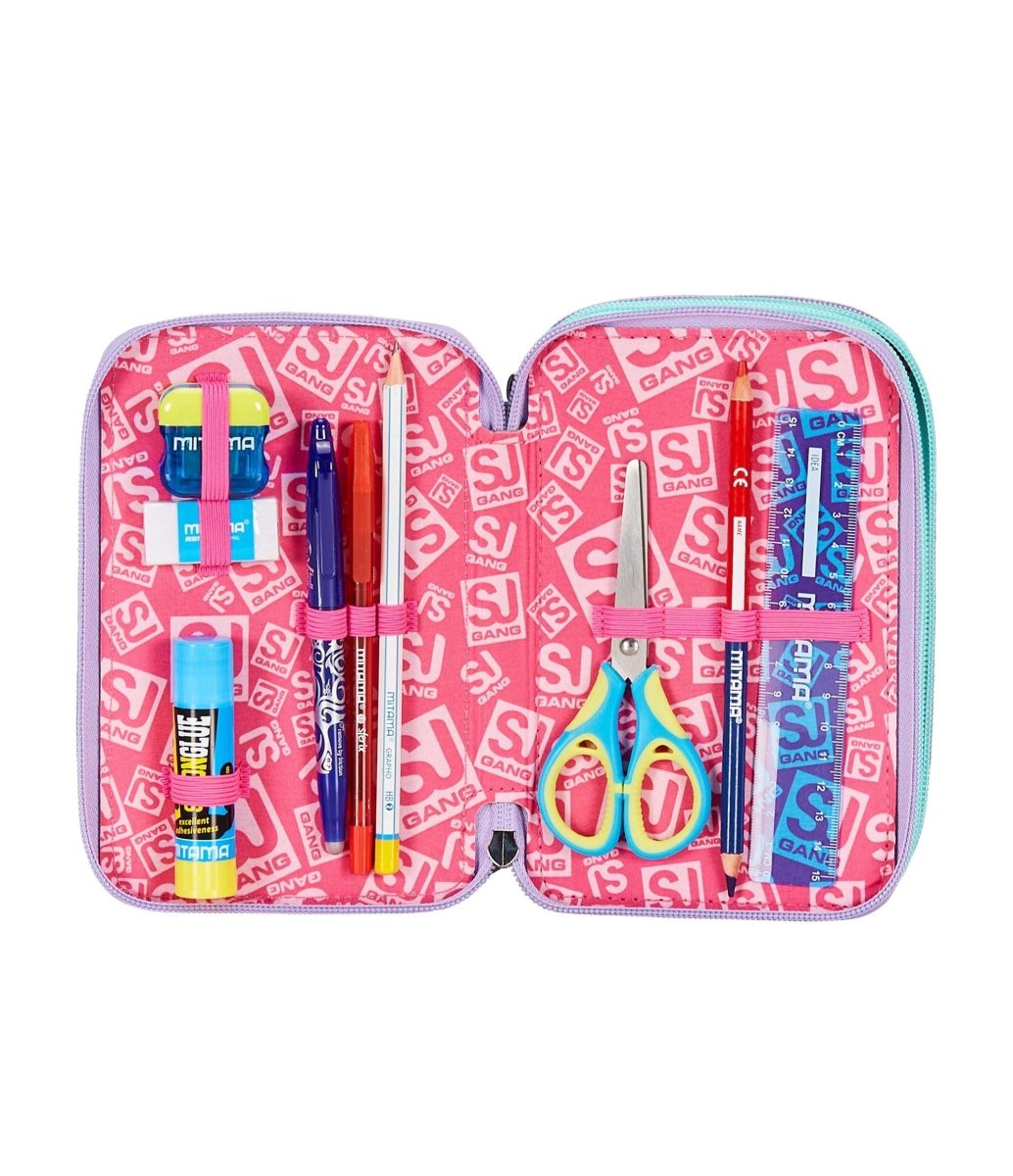 Astuccio 3 Zip - RhythmicSoul di Seven: Organizzazione e Stile per la Scuola - Quiscuola