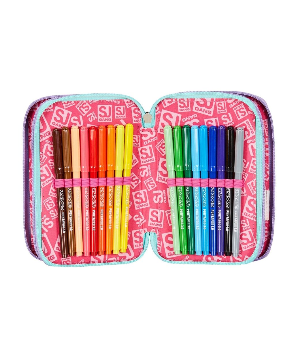 Astuccio 3 Zip - RhythmicSoul di Seven: Organizzazione e Stile per la Scuola - Quiscuola