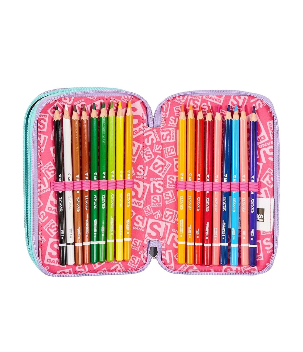 Astuccio 3 Zip - RhythmicSoul di Seven: Organizzazione e Stile per la Scuola - Quiscuola