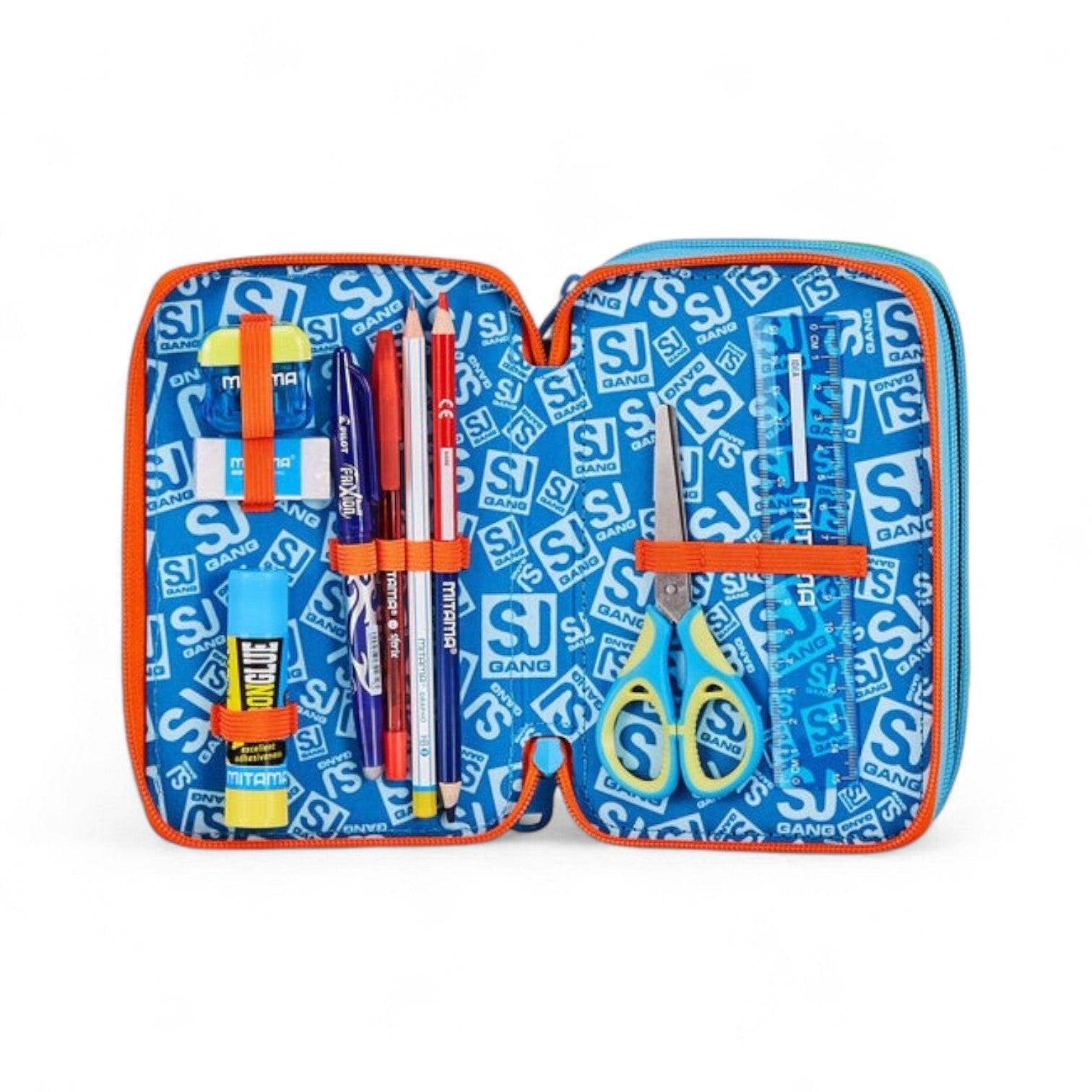 Astuccio scuola Seven SJ 3 zip 3D Space Ride.