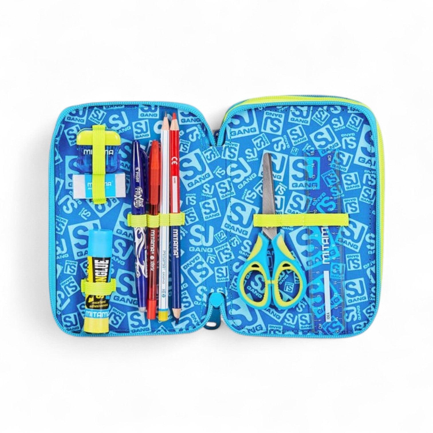 Astuccio scuola Seven SJ 3 zip 3D Glowgame.