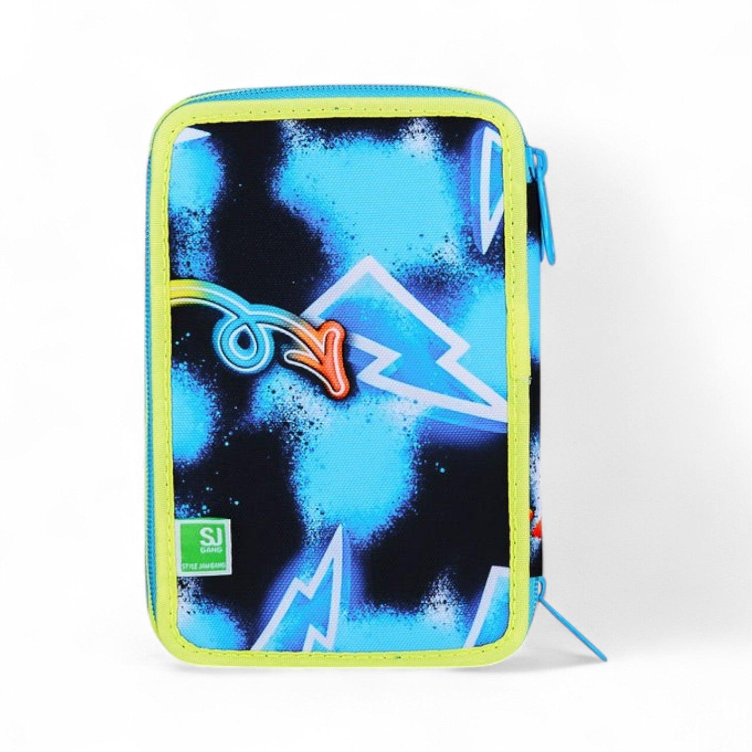 Astuccio scuola Seven SJ 3 zip 3D Glowgame.