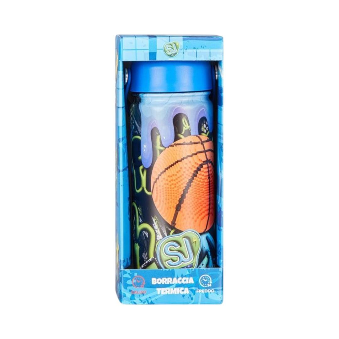 Borraccia termica SJ acciaio inox 0,46L 22 cm Basket.